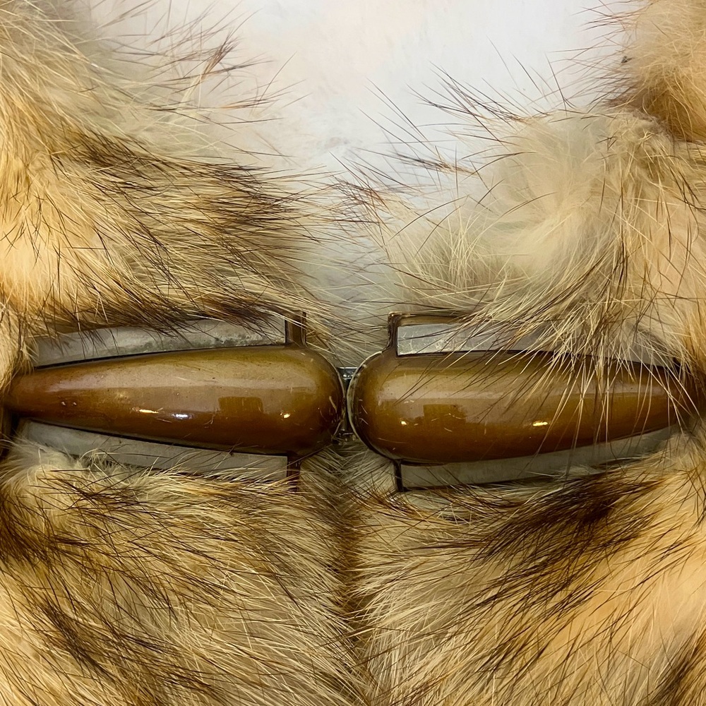 Fur Collar With Toggle Closure - image 4